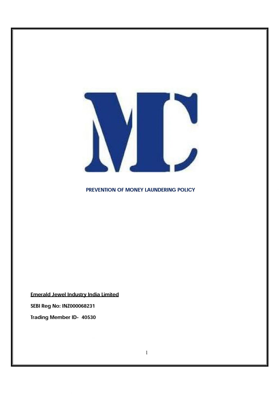 AML POLICY