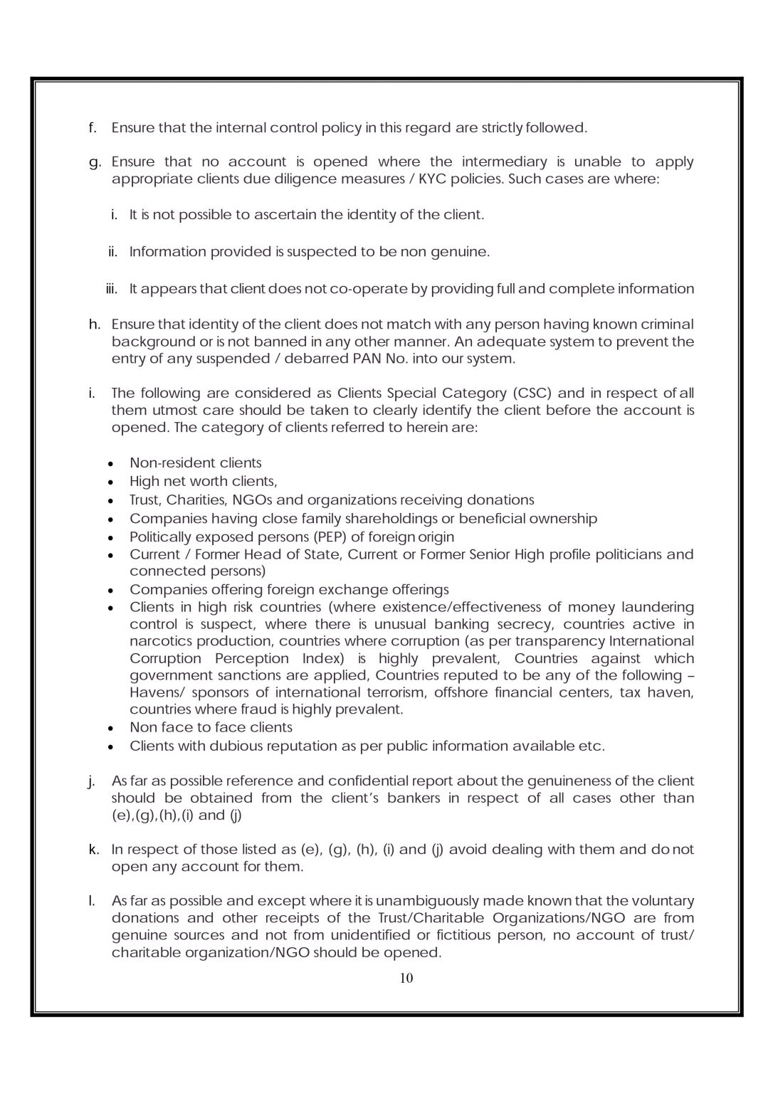 AML POLICY