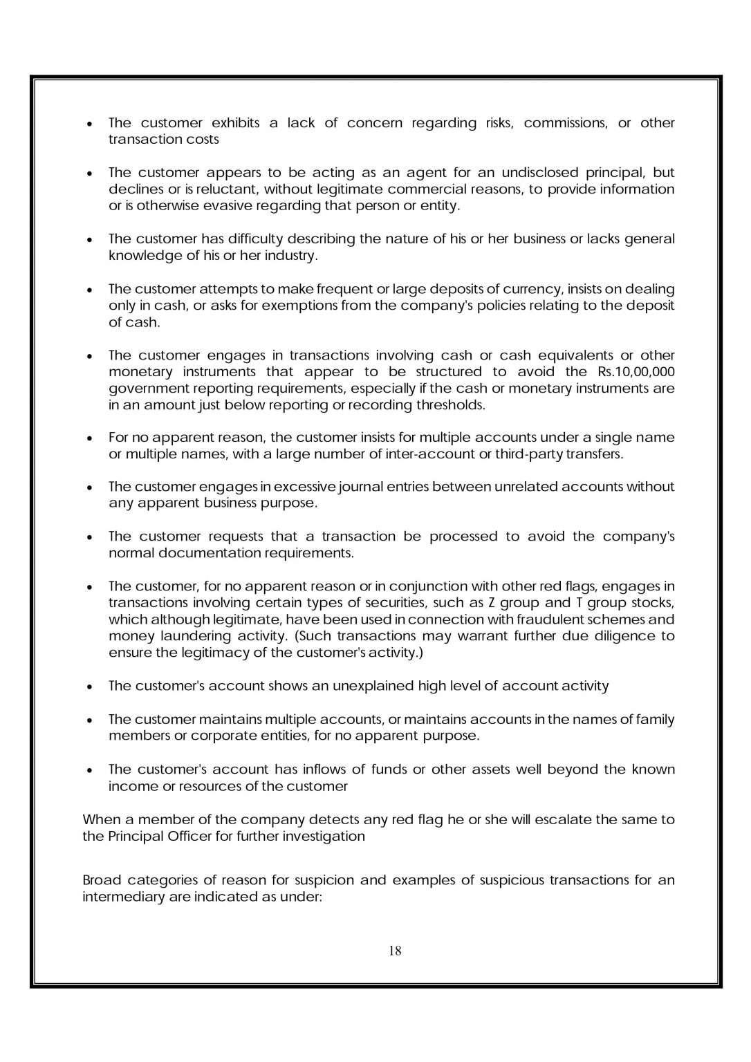 AML POLICY