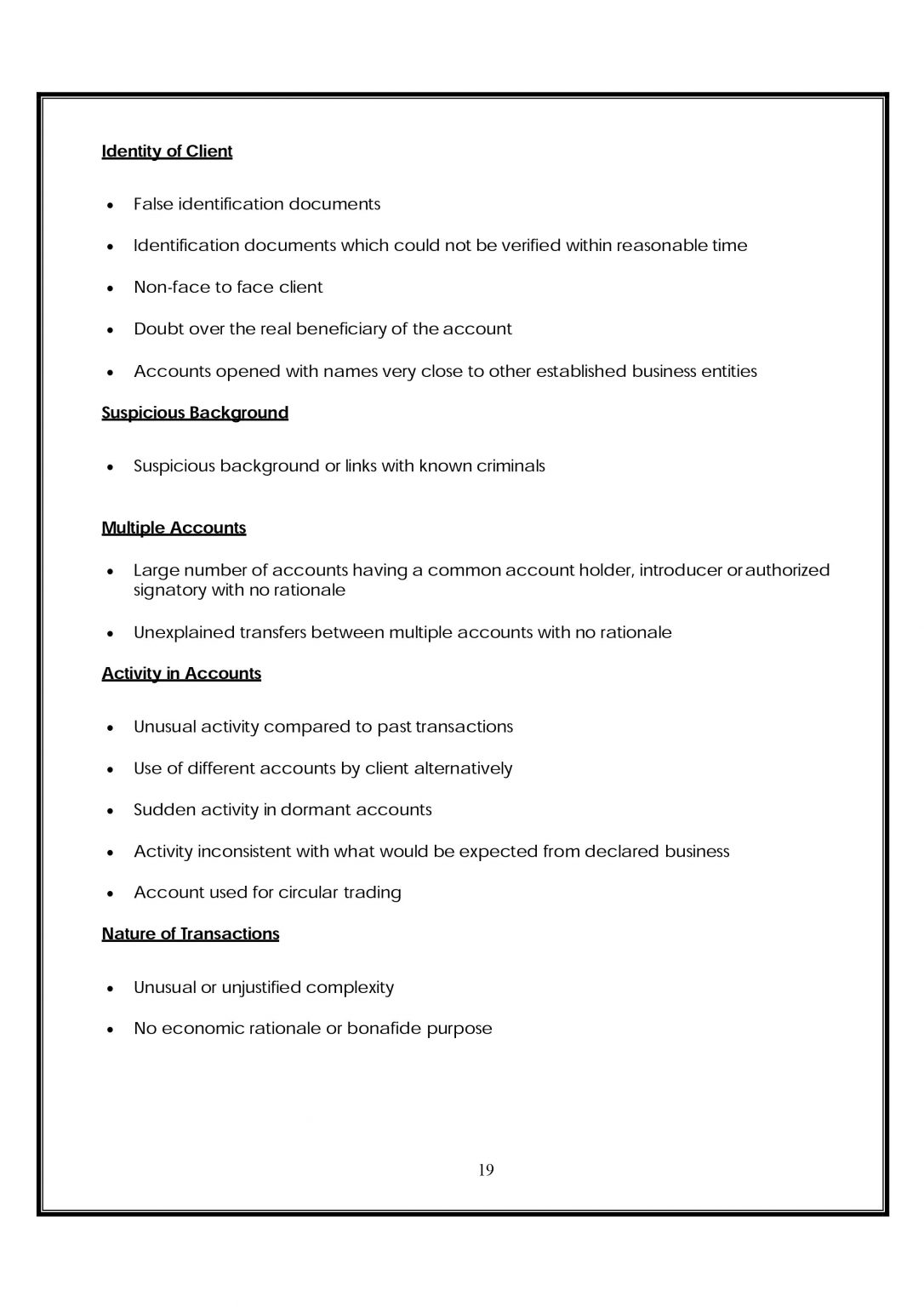 AML POLICY