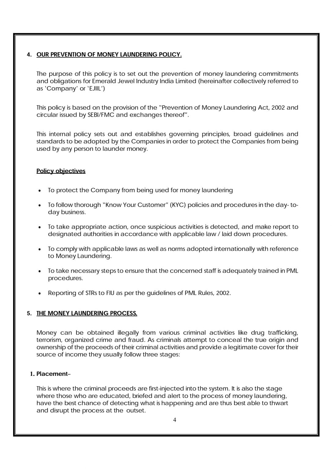 AML POLICY