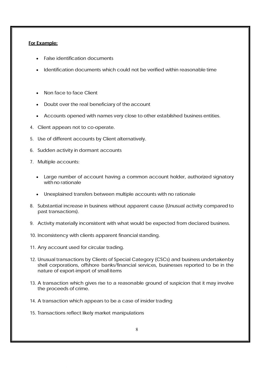 AML POLICY