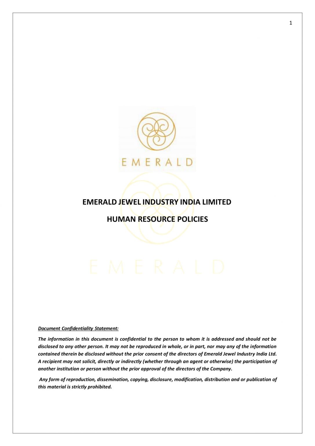 HR POLICY
