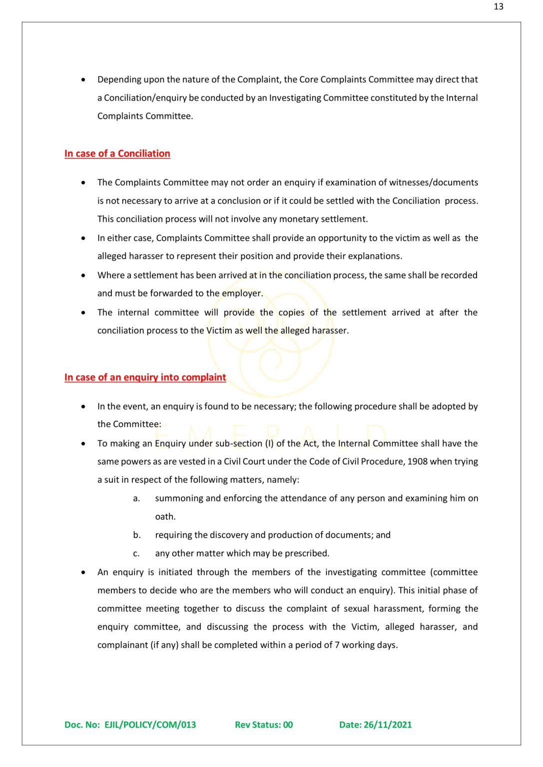 HR POLICY