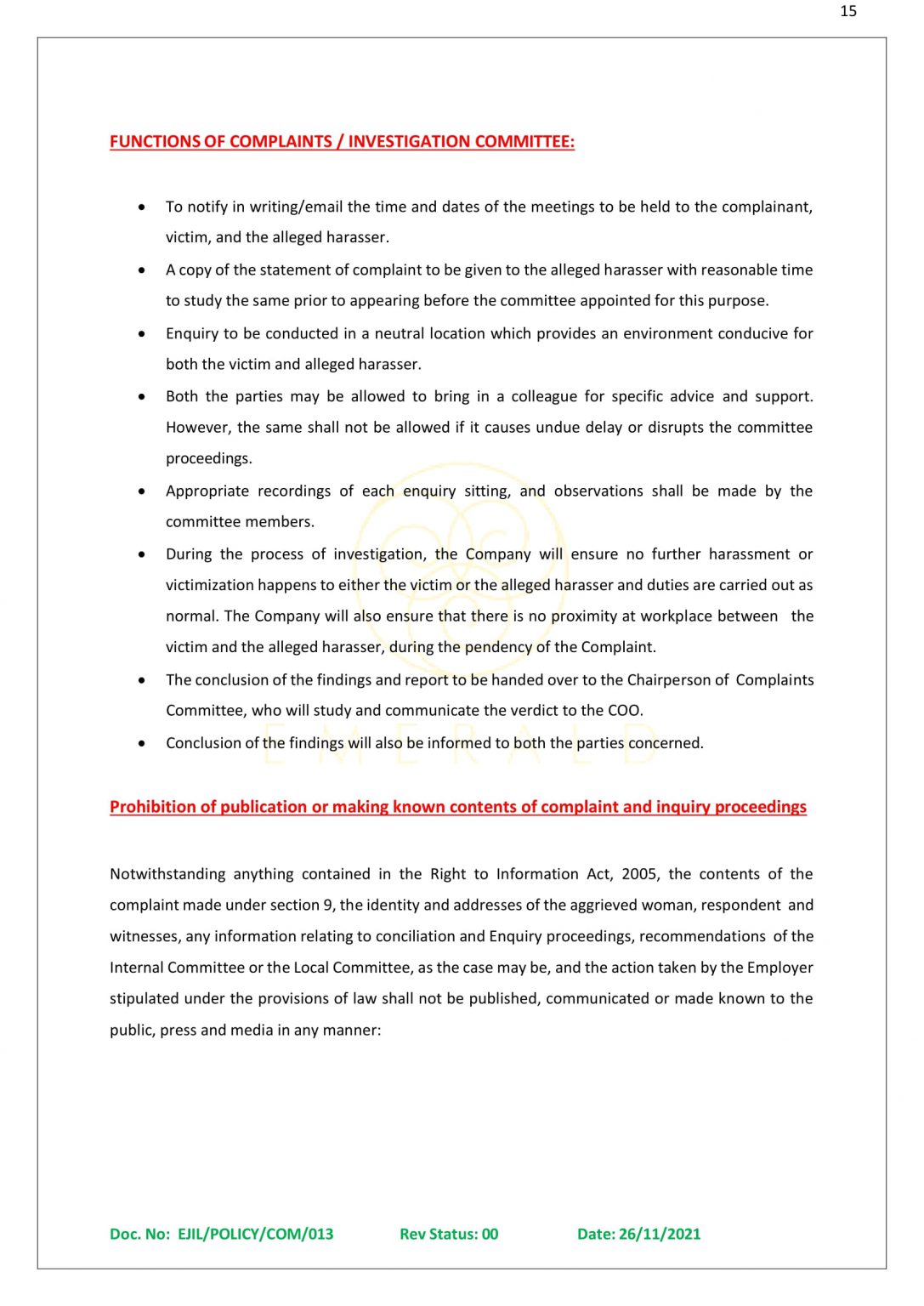 HR POLICY