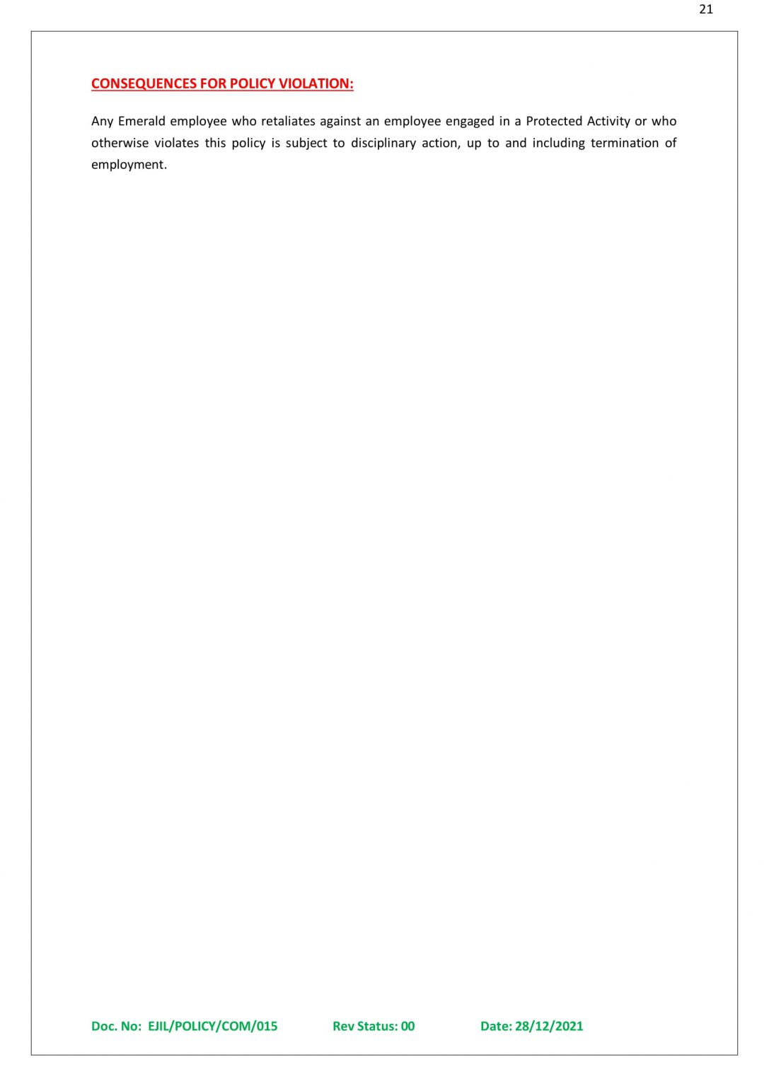 HR POLICY