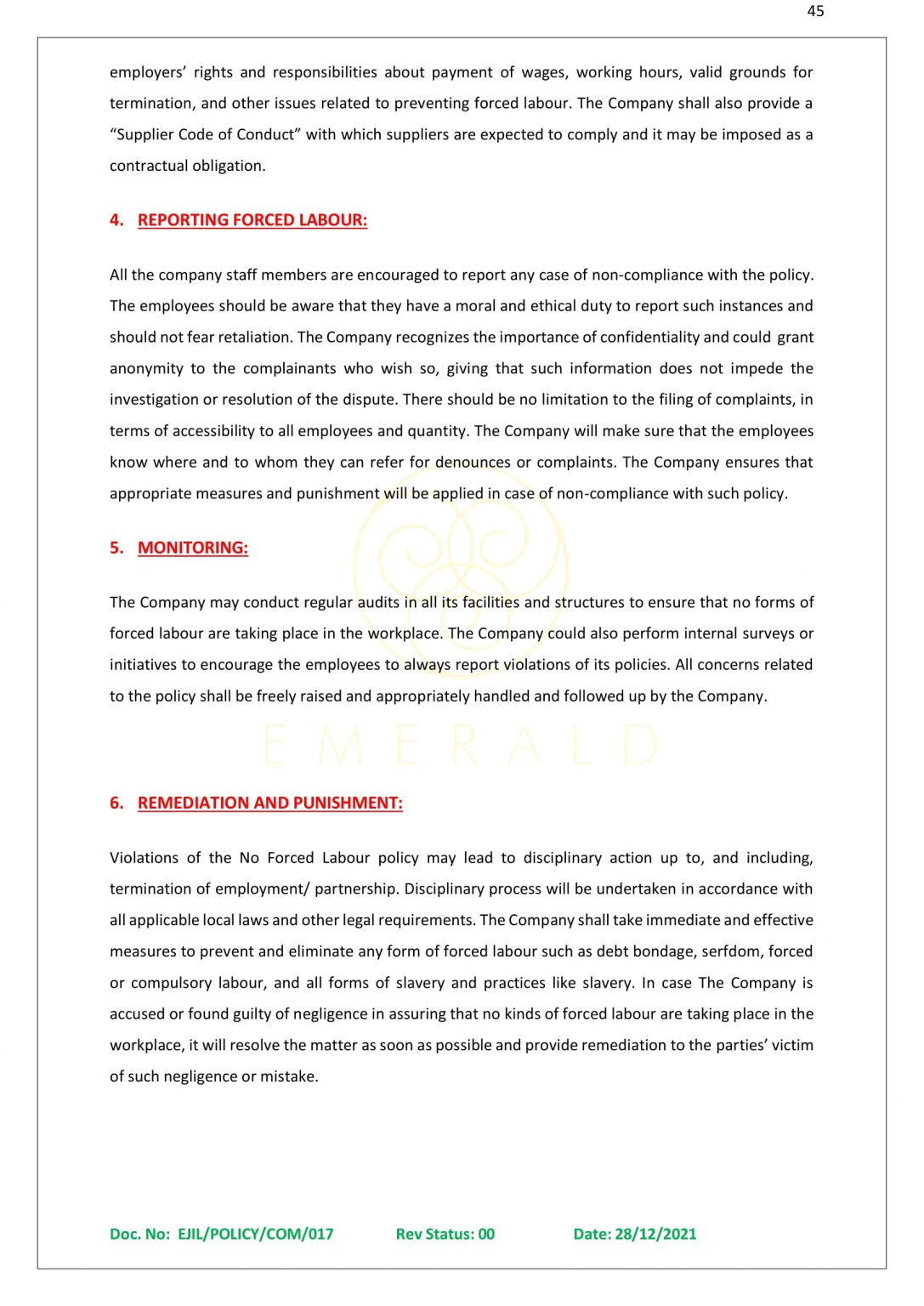 HR POLICY