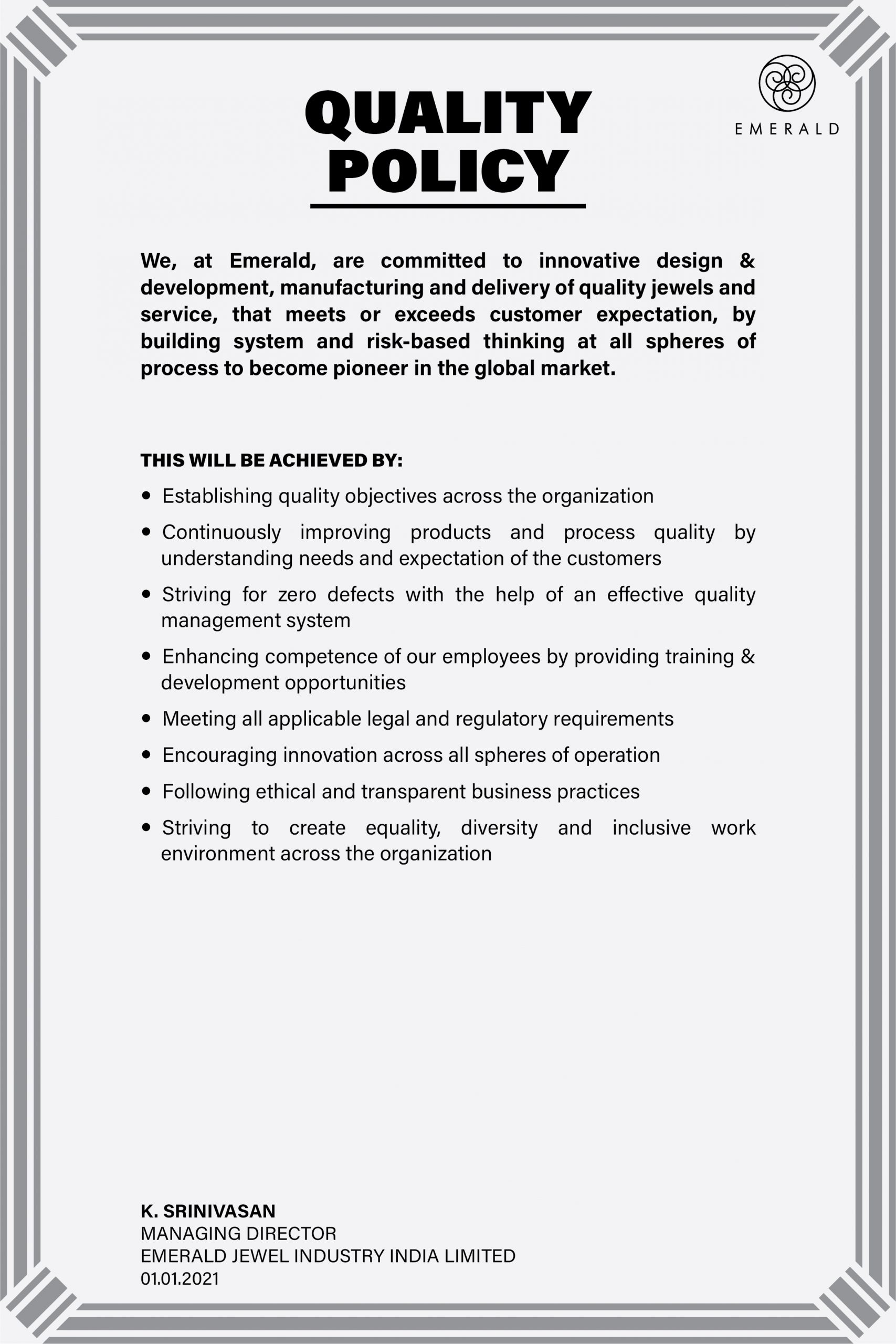 Quality Policy