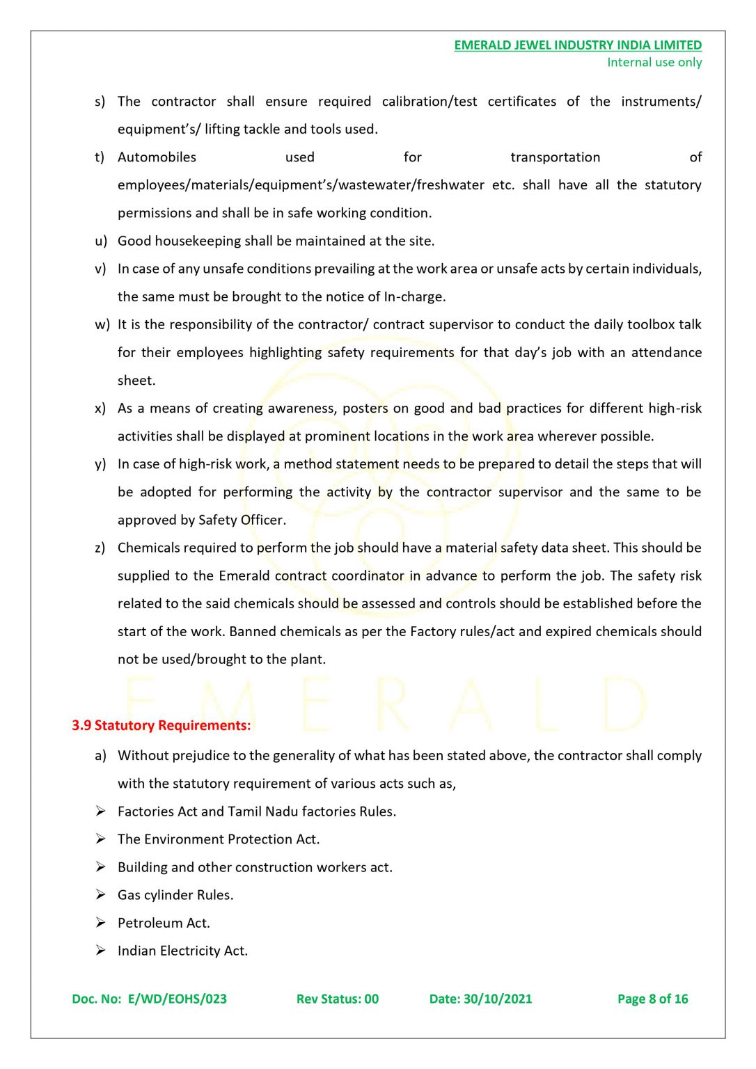 VENDOR CODE OF CONDUCT