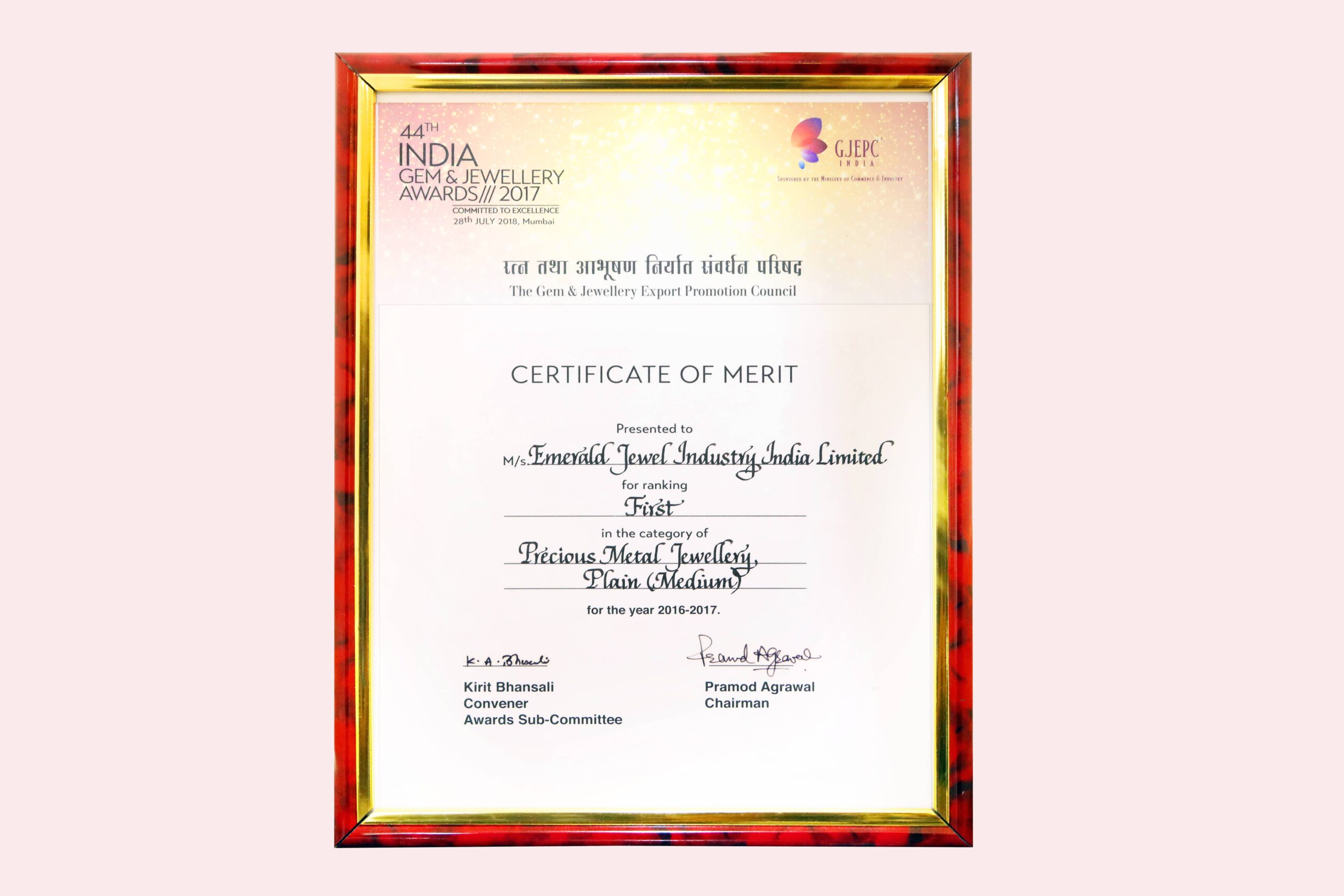 ESTABLISHMENT OF EMERALD JEWELLERS HANDMADE JEWELLERY